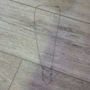 Silver Chevron Necklace